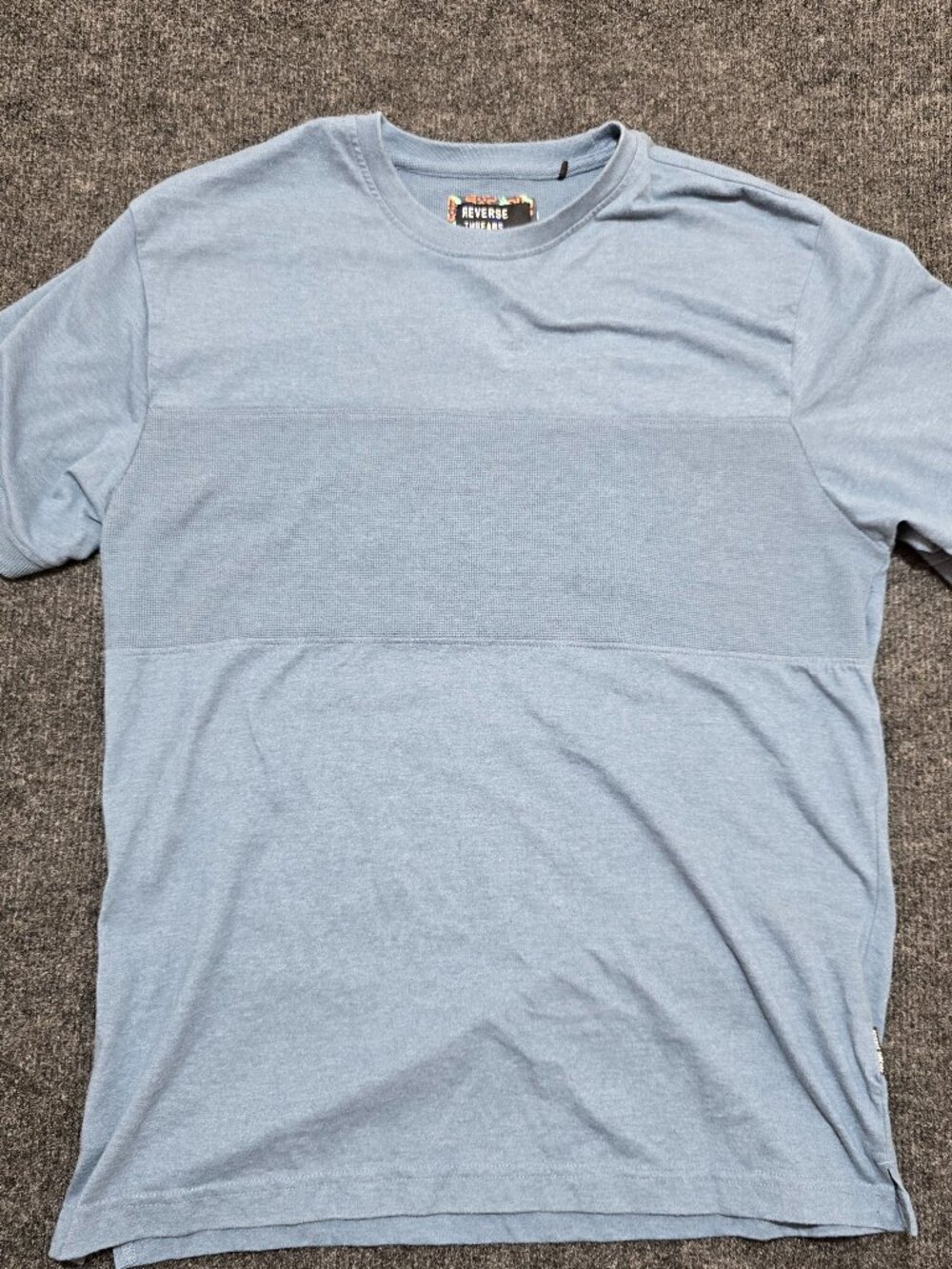 Reverse Threads Men’s T‑Shirt Size L Blue Short Sleeve Casual Soft Tee  Comforta
